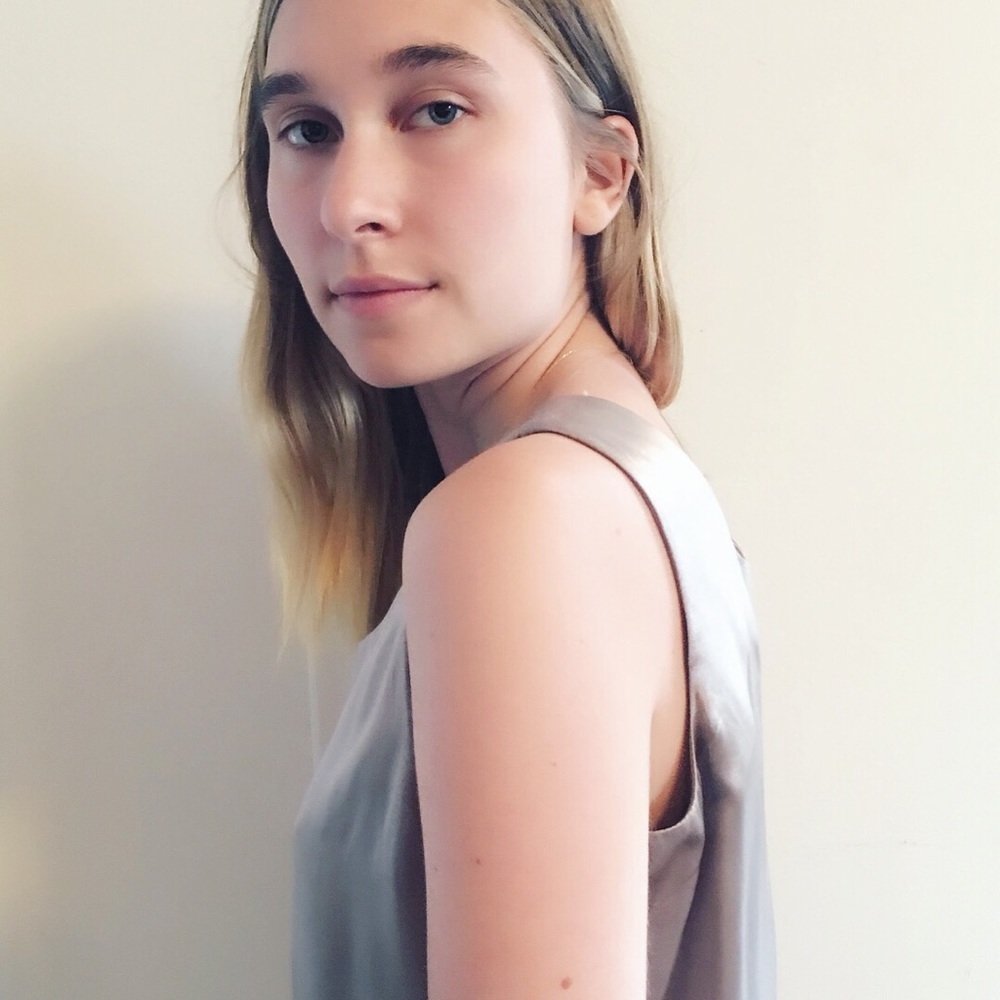 Silk tank top blouse